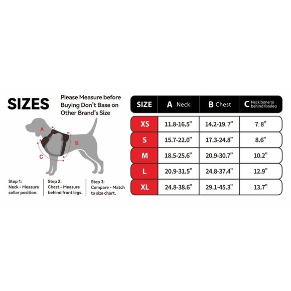 Sunraymascota No Pull Dog Harness Vest XS | Adjustable Reflective Padded Harness - Picture 6 of 6